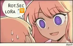 Rotational secure loRa salted frequencies impulses