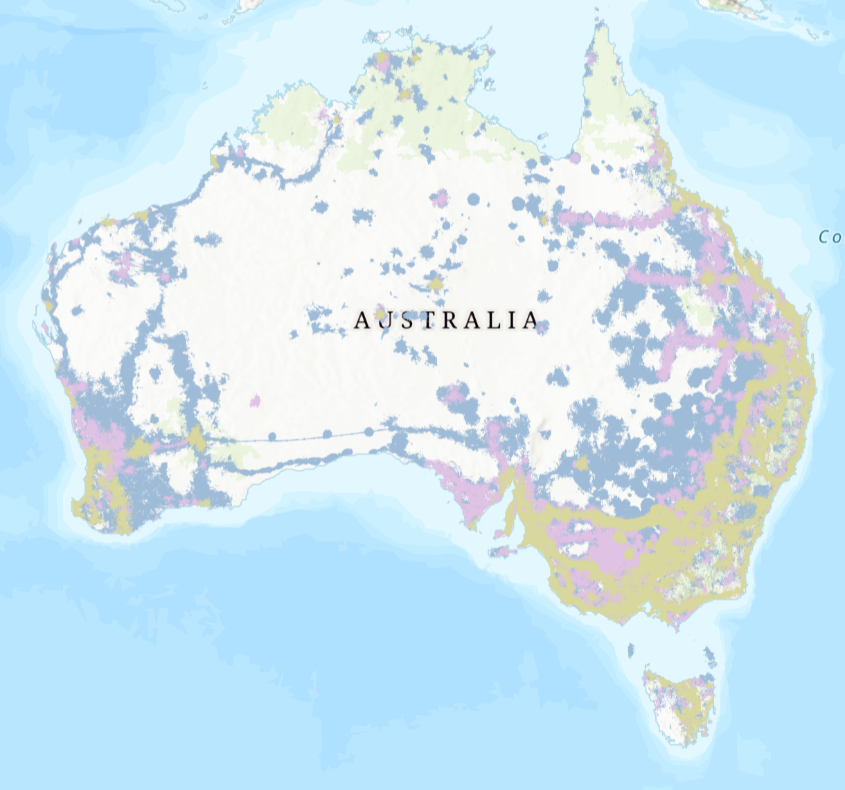 Mobile phone coverage in Australia 