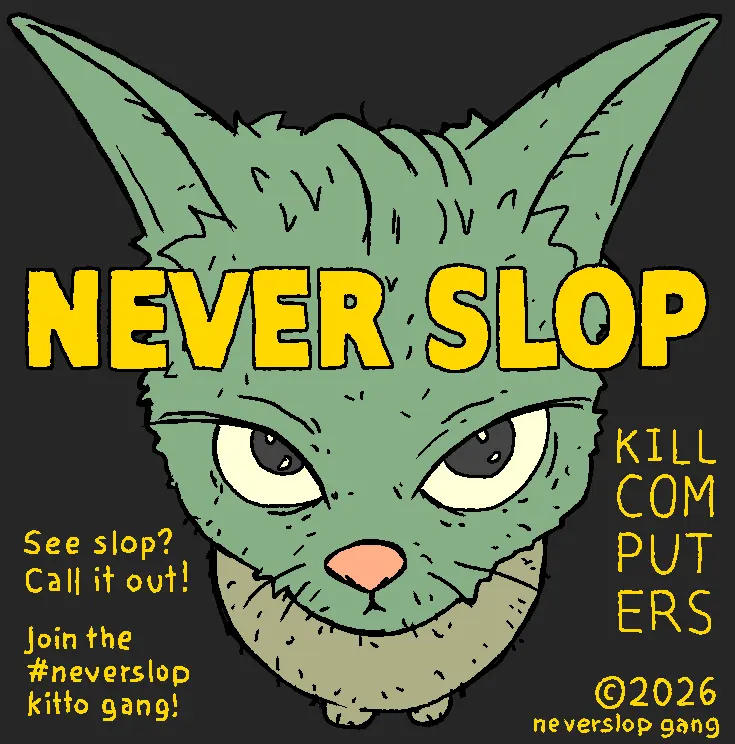 Neverslop kitty