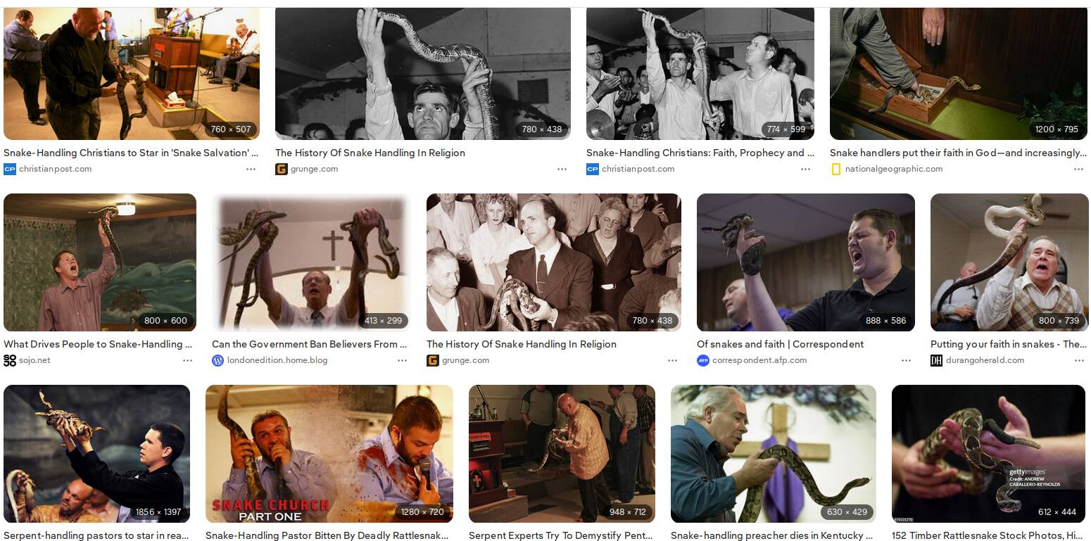 snake handling in christianity