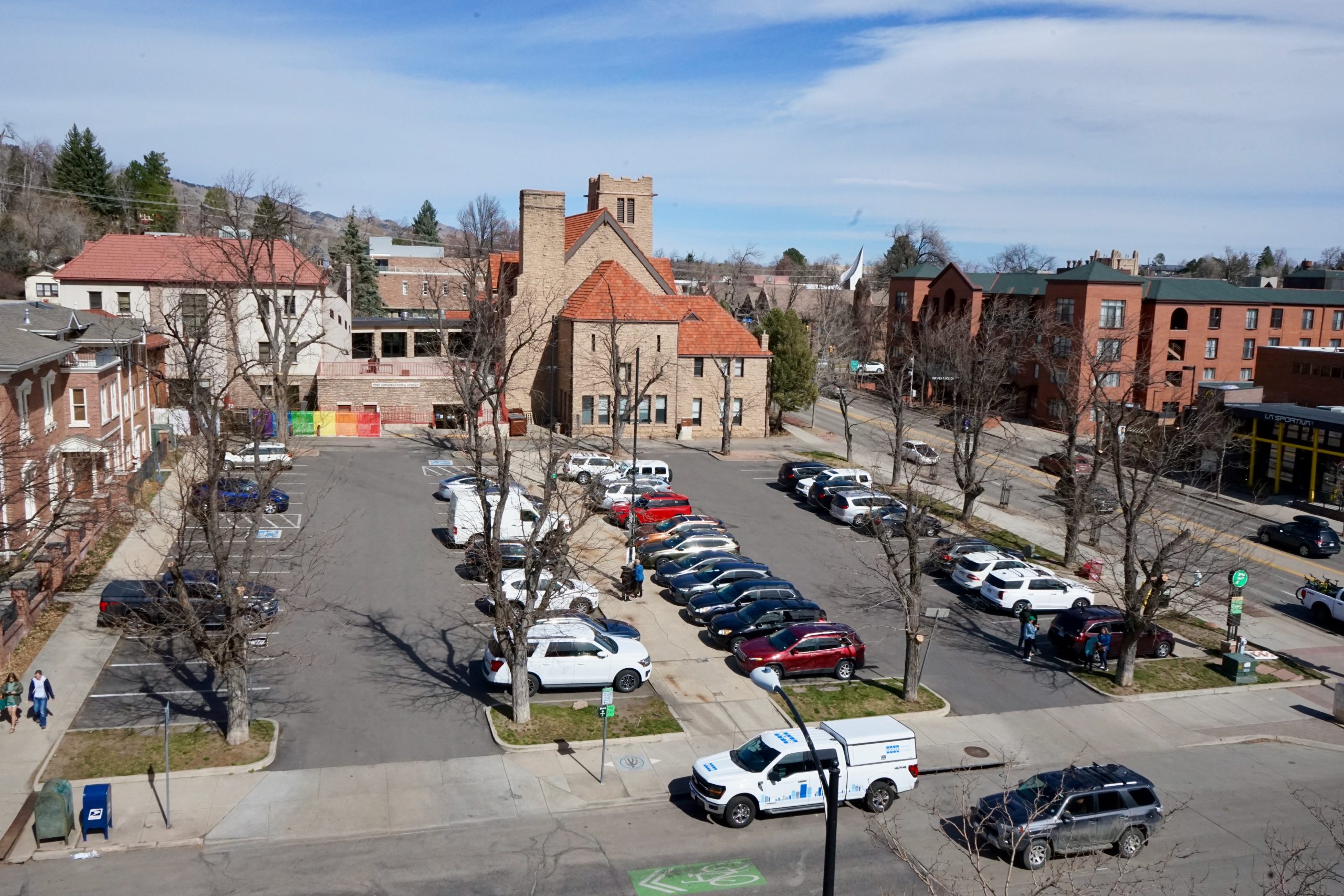 A lovely neighborhood that was ruined by a parking lot and will continue to be ruined by building a hotel there