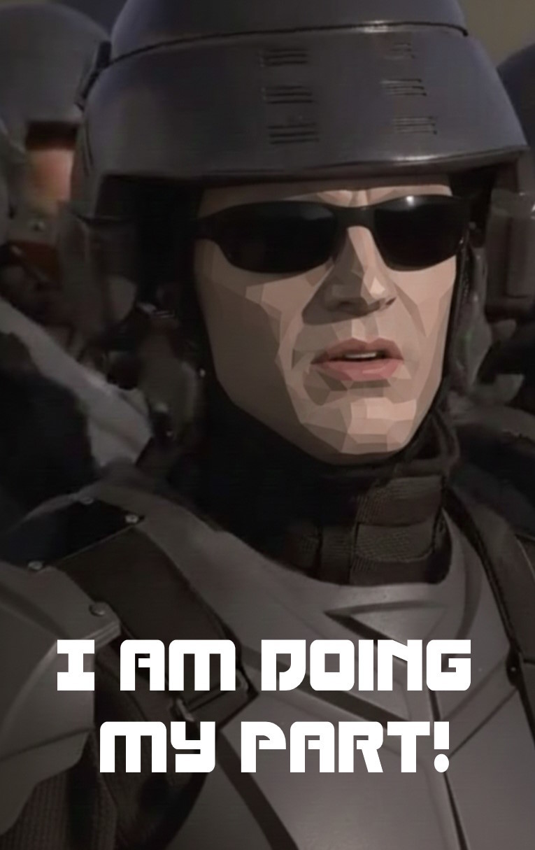 I am doing my part I am doing my part