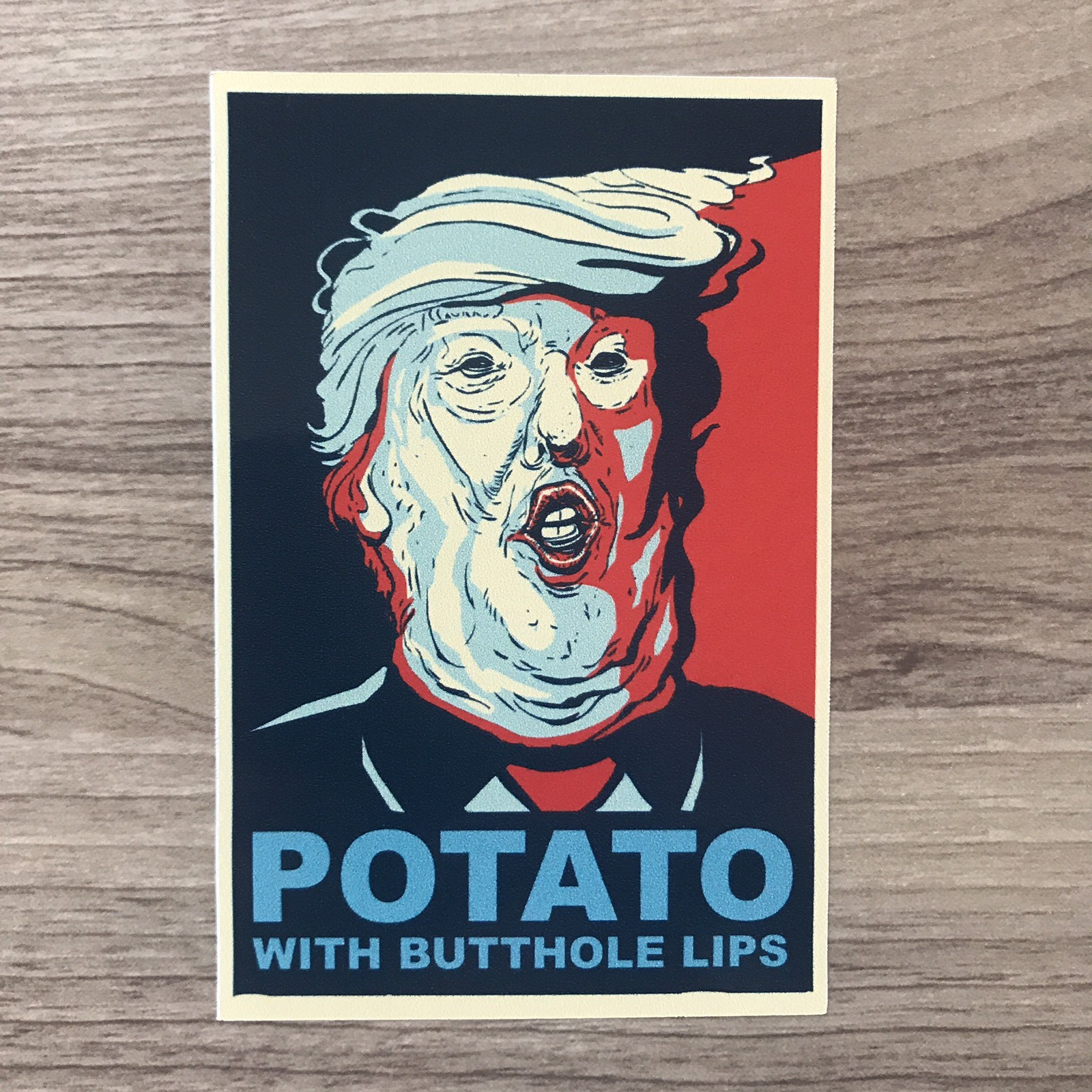 potato with butthole lips
