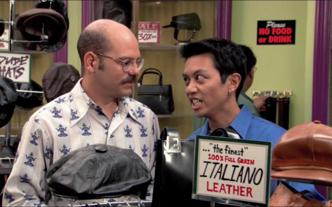 Something that says, "leather daddy"?