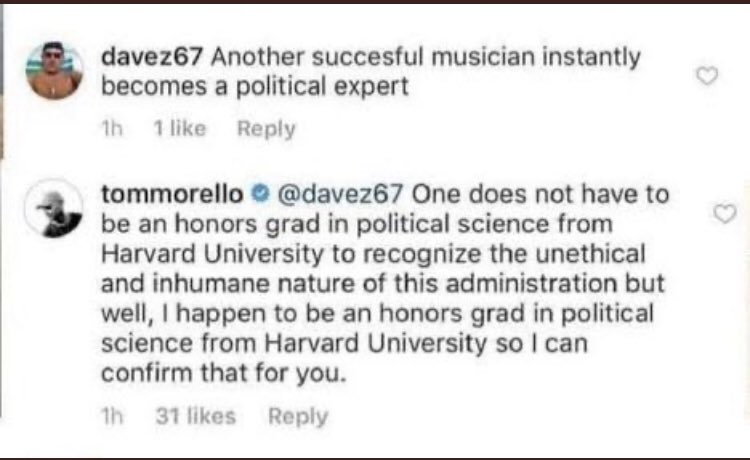 Tom Morello is actually an expert.
