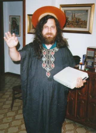 Richard Stallman as St. IGNUcius