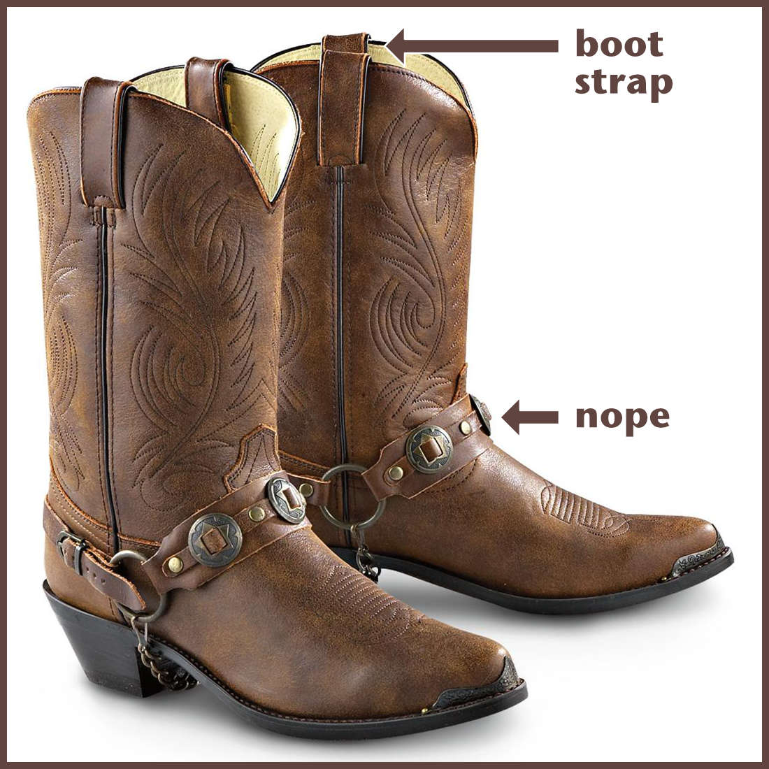 Image of literal bootstraps
