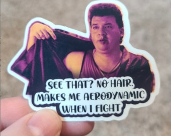 It makes me aerodynamic when I fight! 
