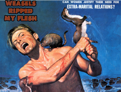 Weasels ripped my flesh!