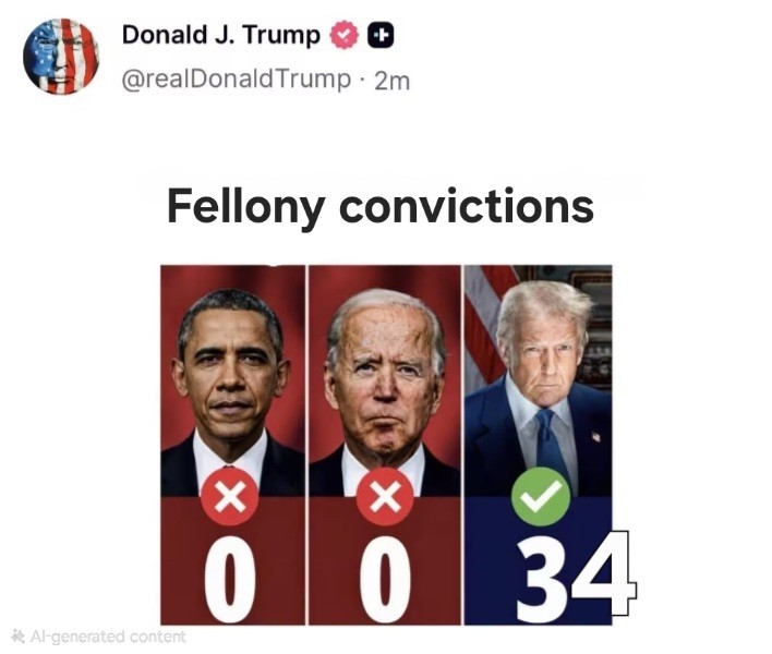 fellony convictions: 34