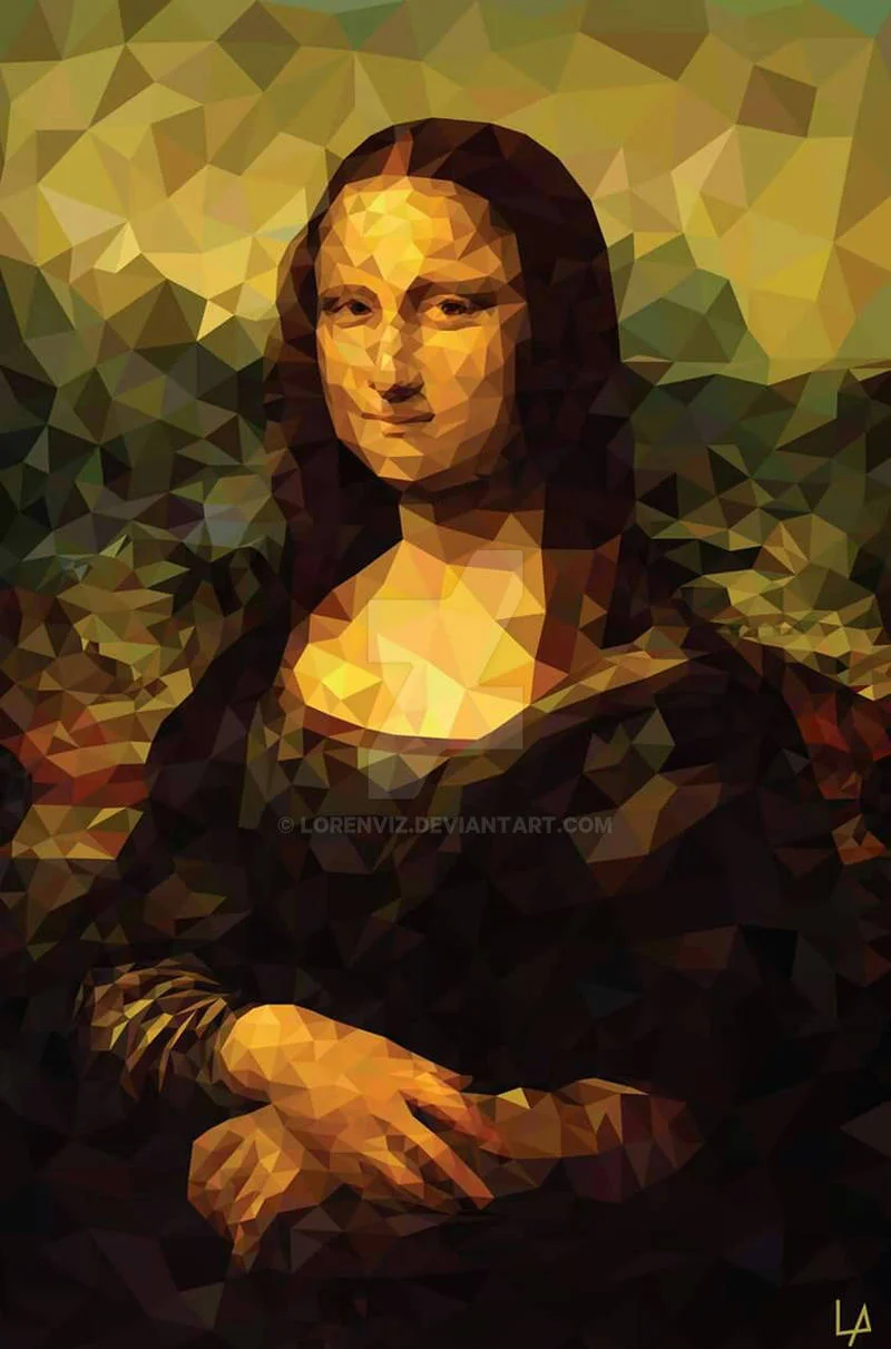 Low Poly Mona Lisa