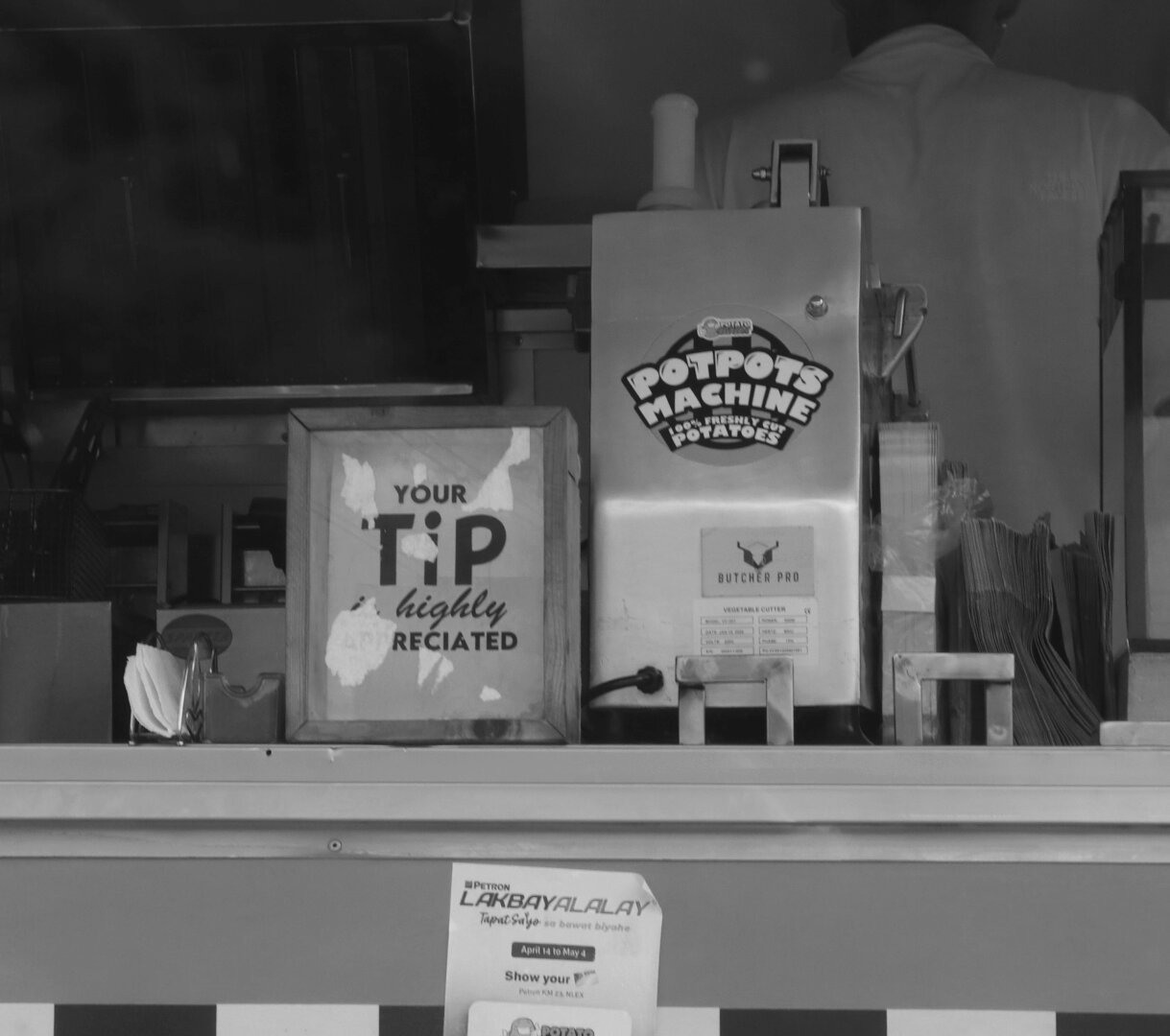 Potato fries stand